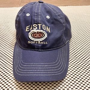 Easton Logo Softball & Back Miller Lite Logo Blue Adjustable Hat / Cap